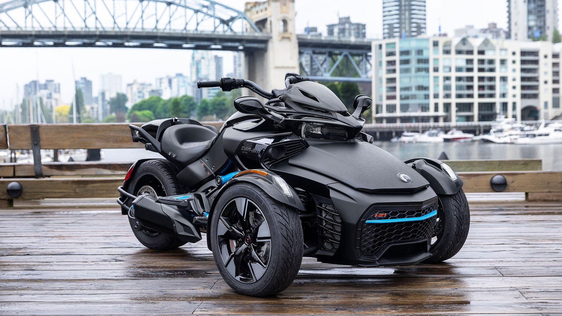 A parked 2023 Can-Am Spyder F3