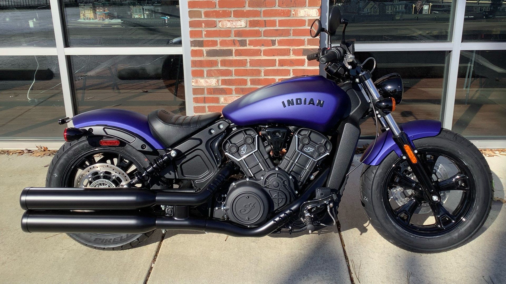 A parked 2023 Indian Scout Bobber Sixty