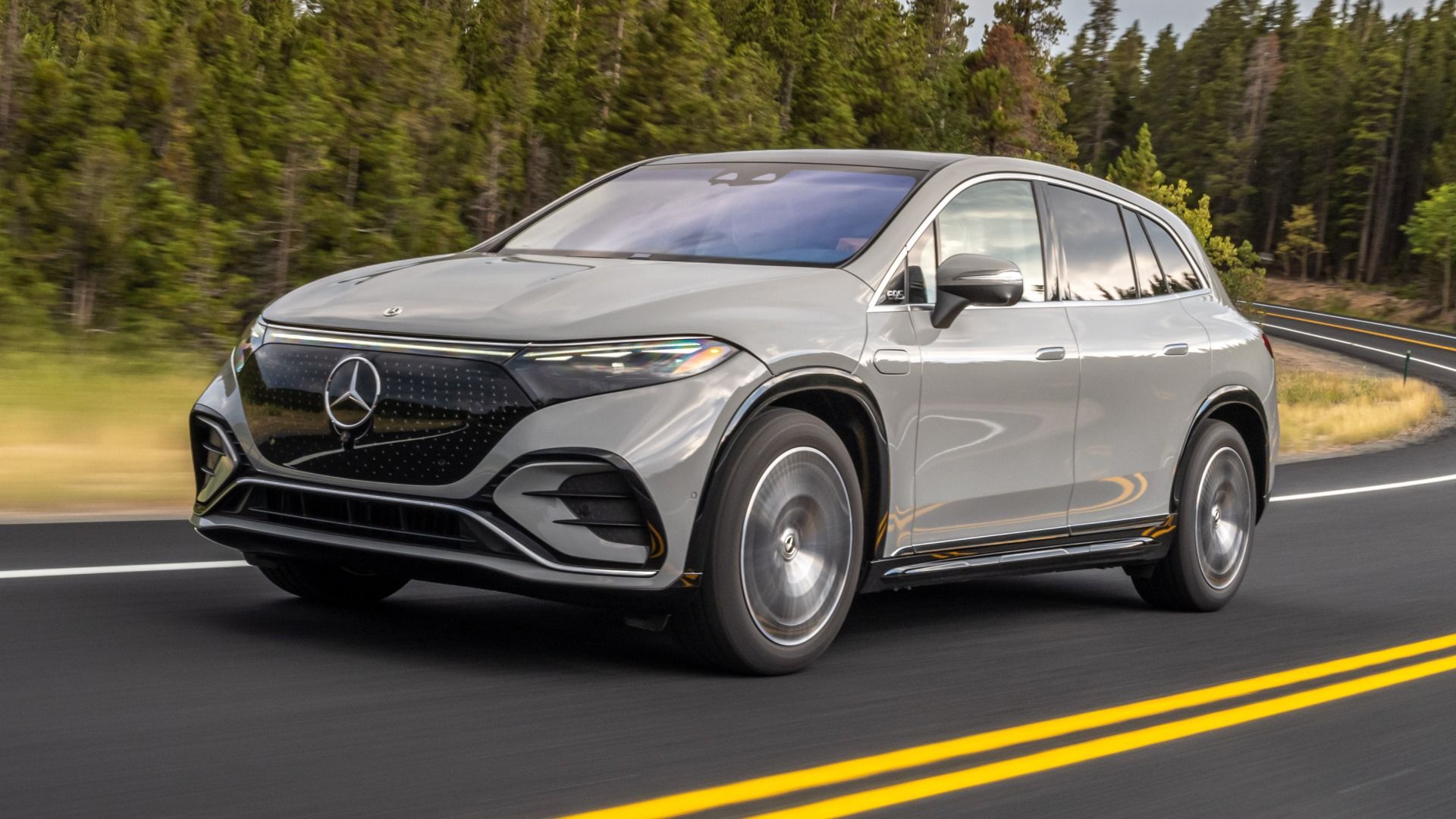 Gray Mercedes-Benz EQS SUV