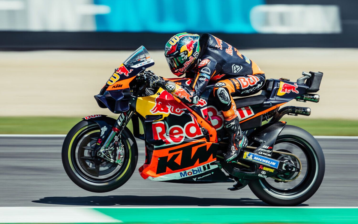 Brad Binder on his KTM MotoGP bike