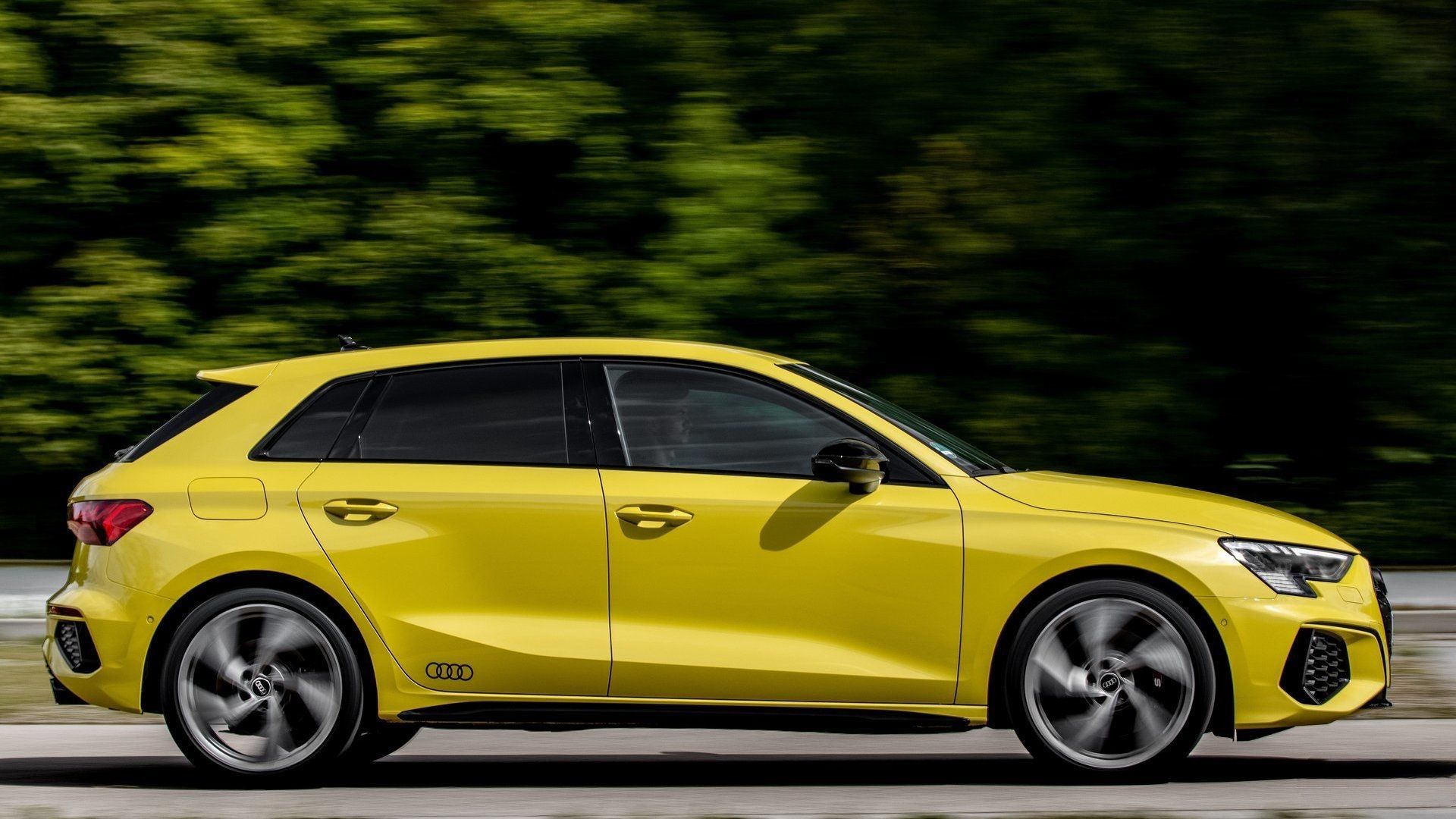 yellow 2023 Audi S3 Sportback