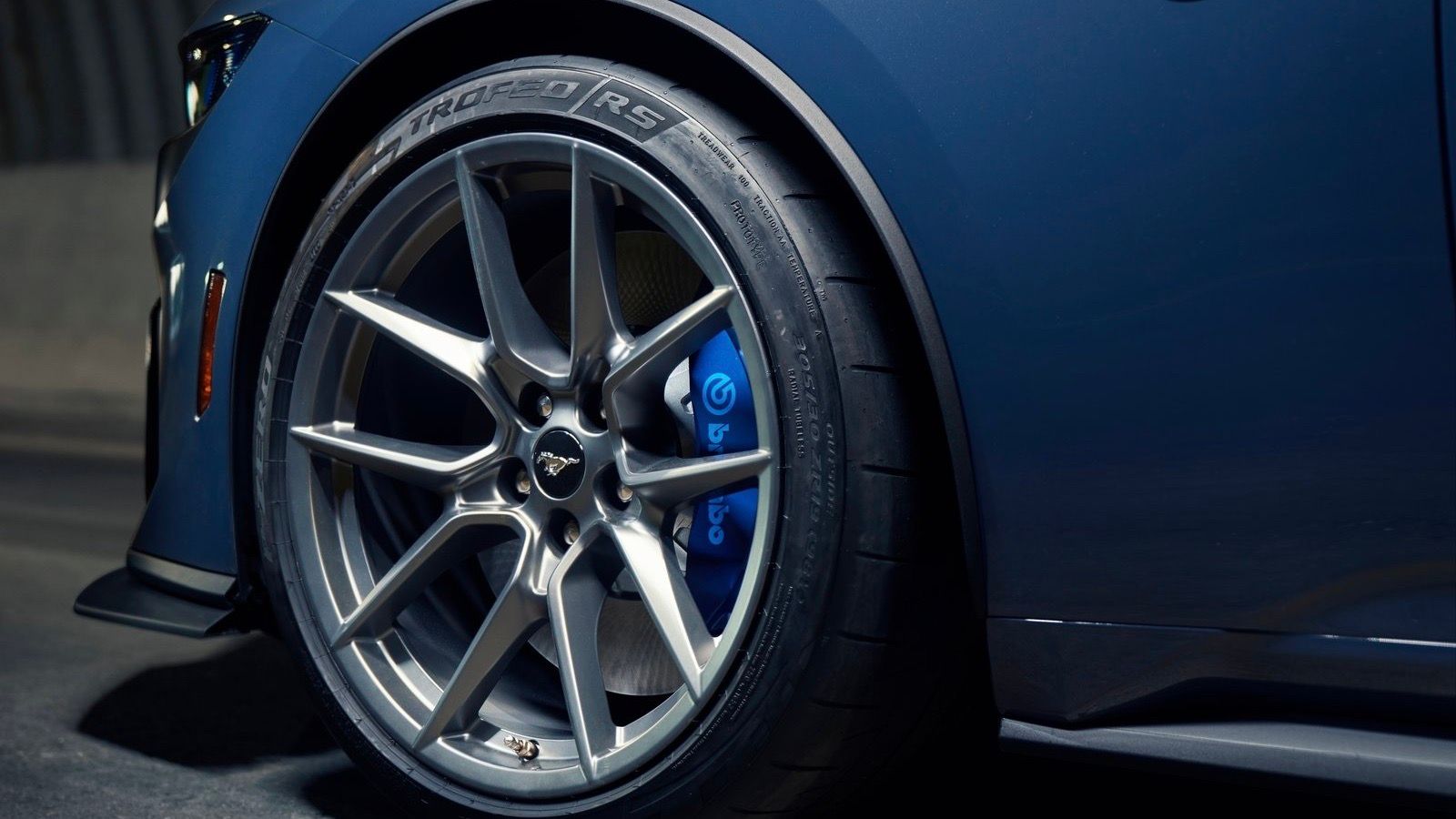 2024 blue Ford Mustang Dark Horse