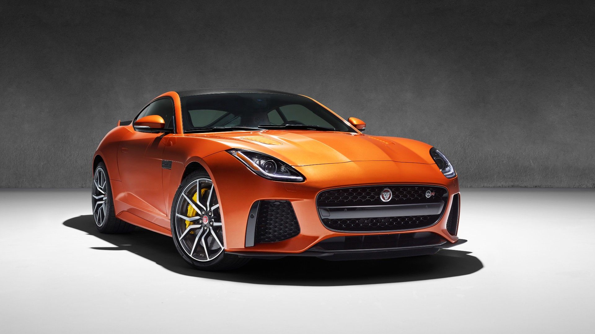 Orange Jaguar F-Type SVR