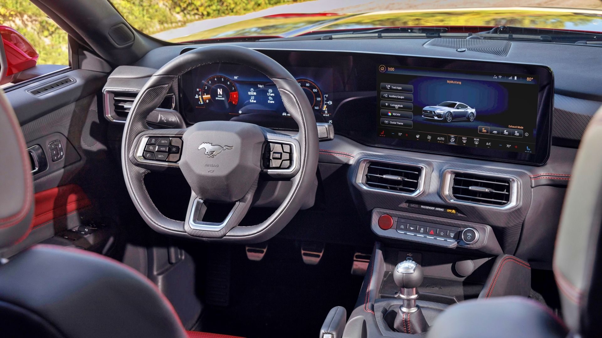Interior do Ford Mustang 2024