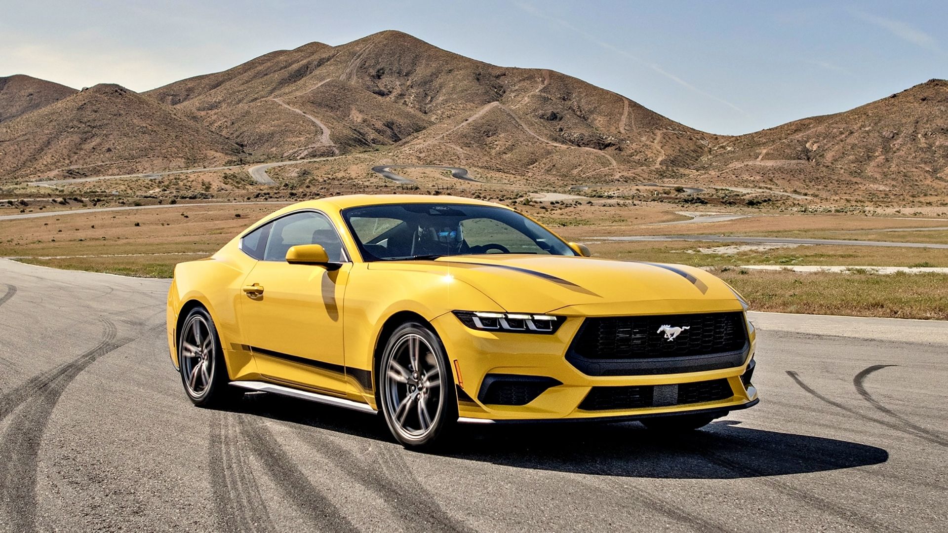 Yellow 2024 Ford Mustang EcoBoost