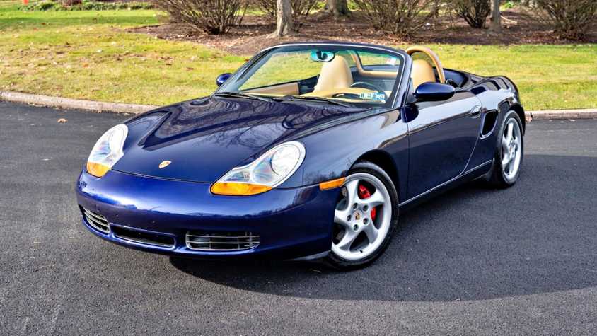 Blue 2001 Porsche Boxster