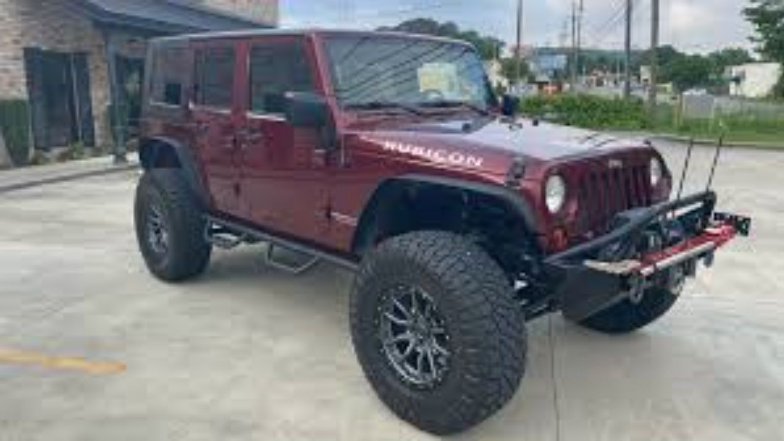 Jeep Wrangler vermelho 2009