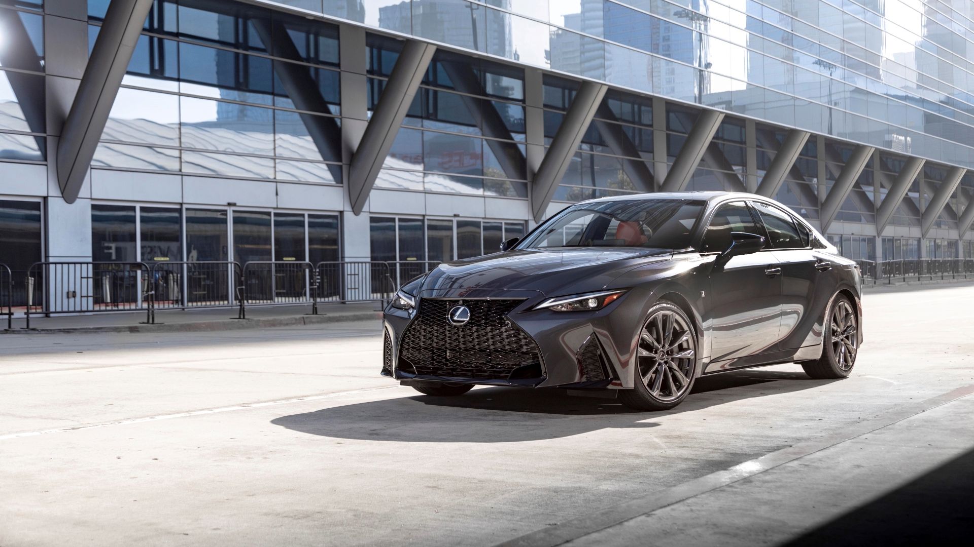 Front 3/4 of the 2023 Lexus IS 350 F Sport