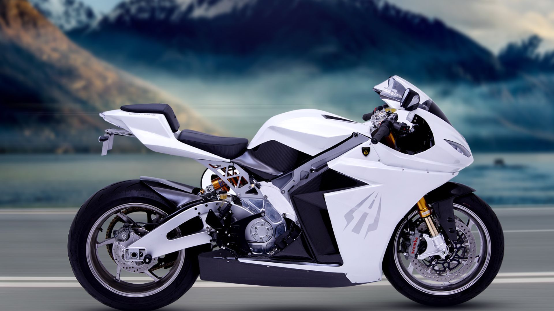 2023 White Lightning Strike R Motorcycle