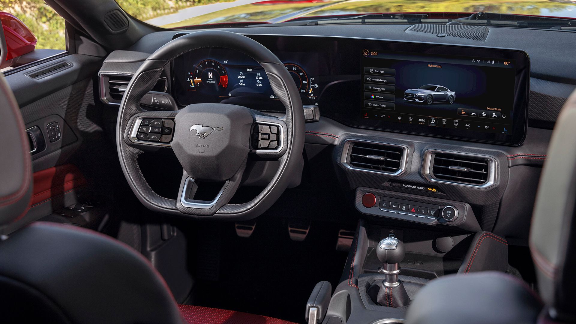 Interior do Ford Mustang 2024