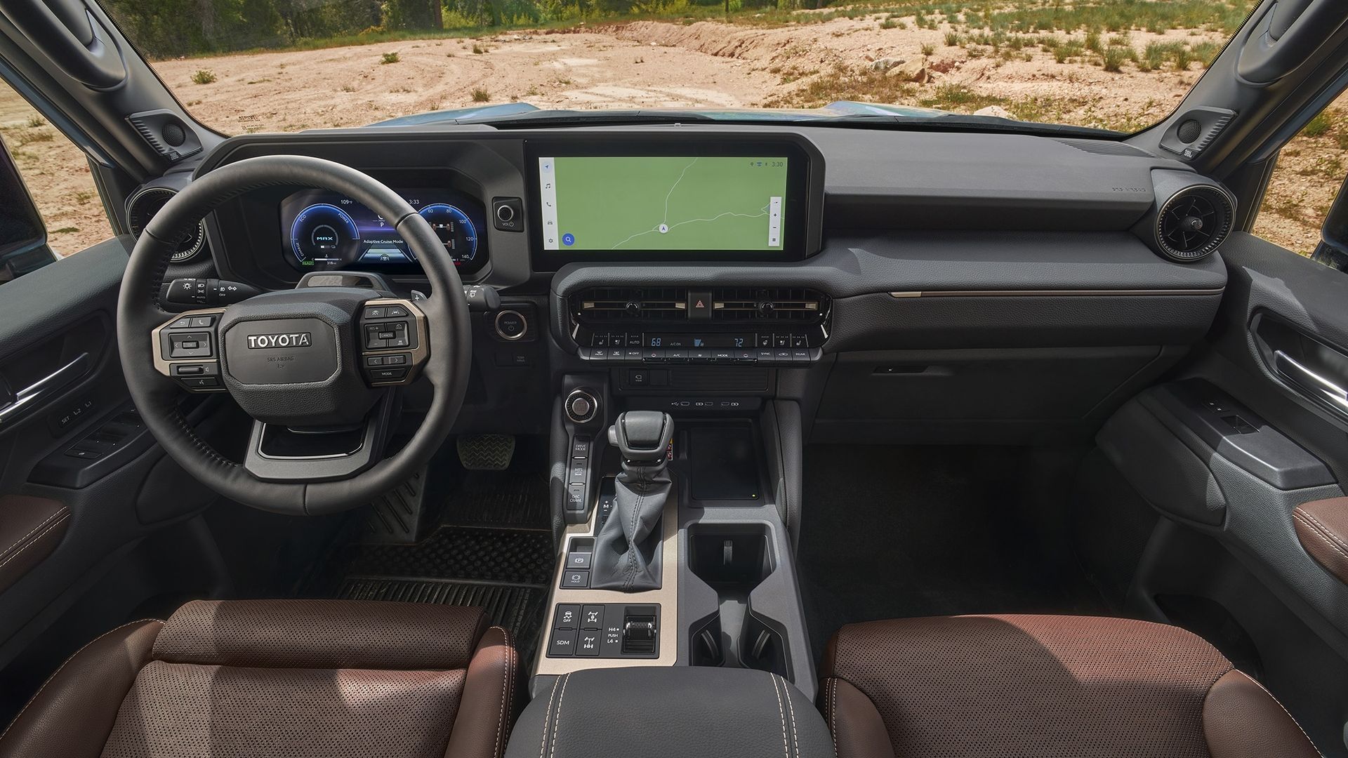 2024 Toyota Land Cruiser view into the front seats