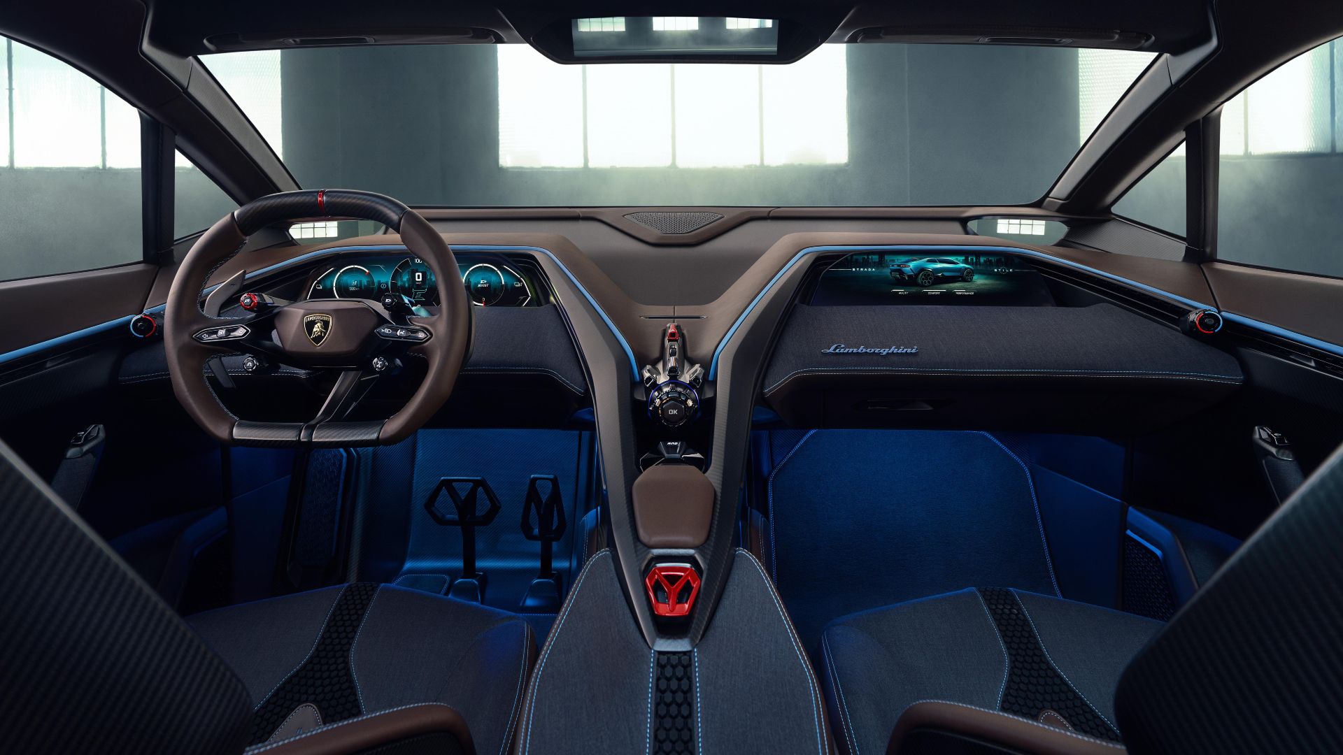 Interior Konsep Peluncur Lamborghini