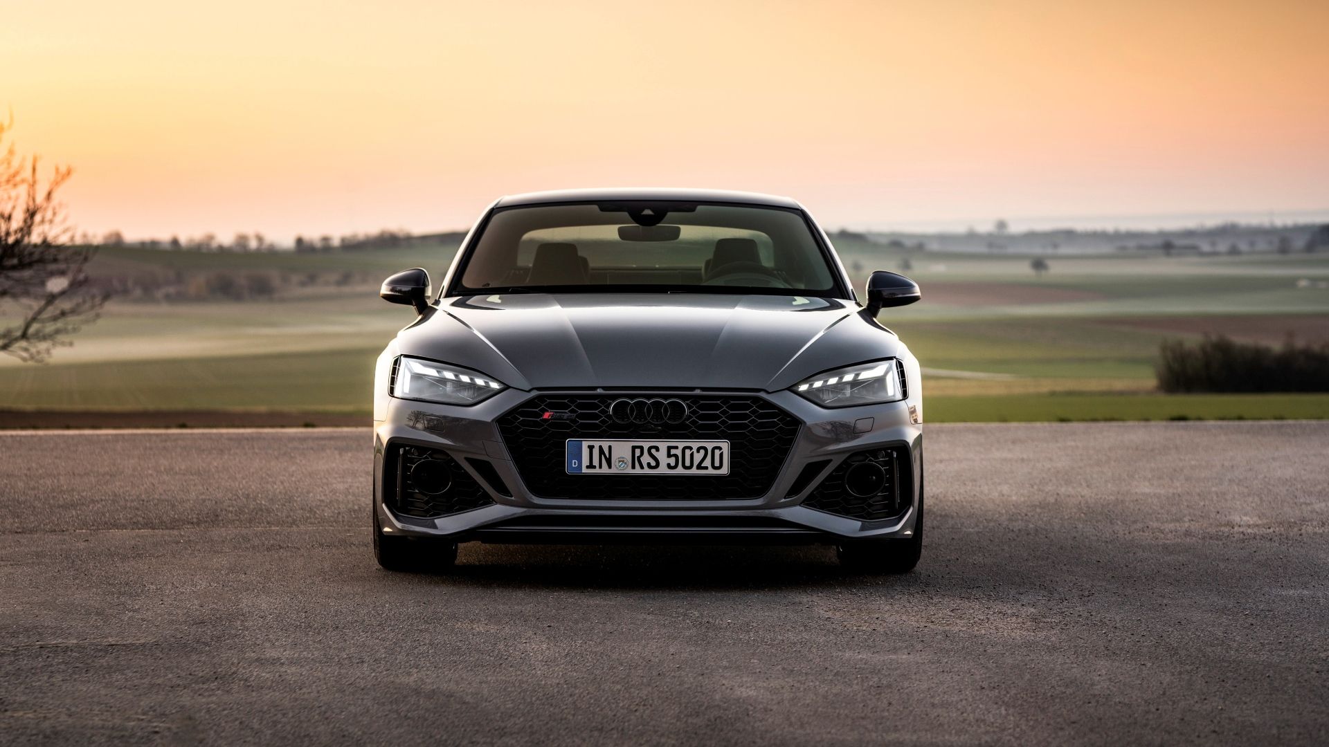 Head on shot of the 2023 Audi RS 5 Coupe