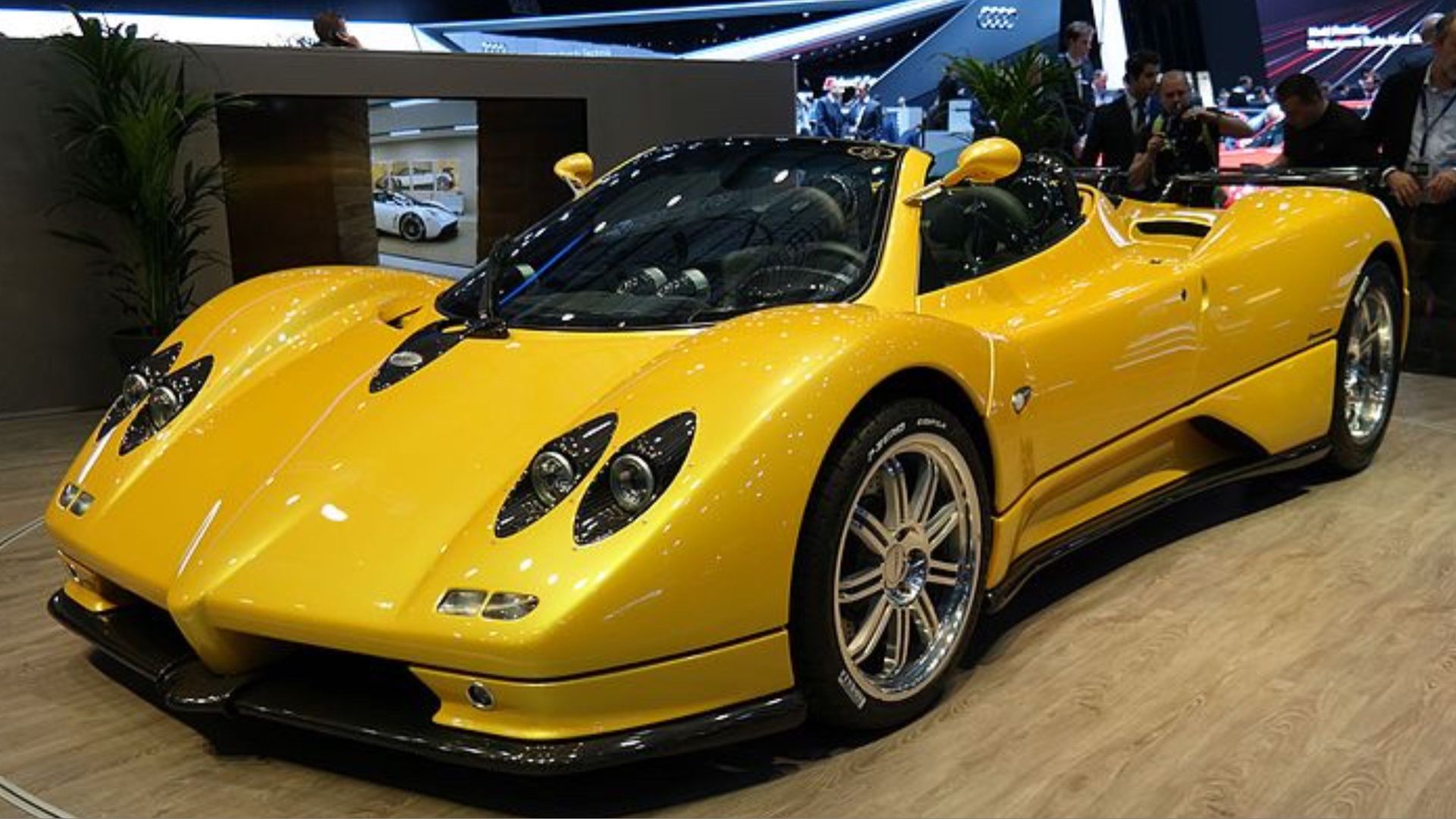 Yellow 2006 Pagani Zonda F Clubsport