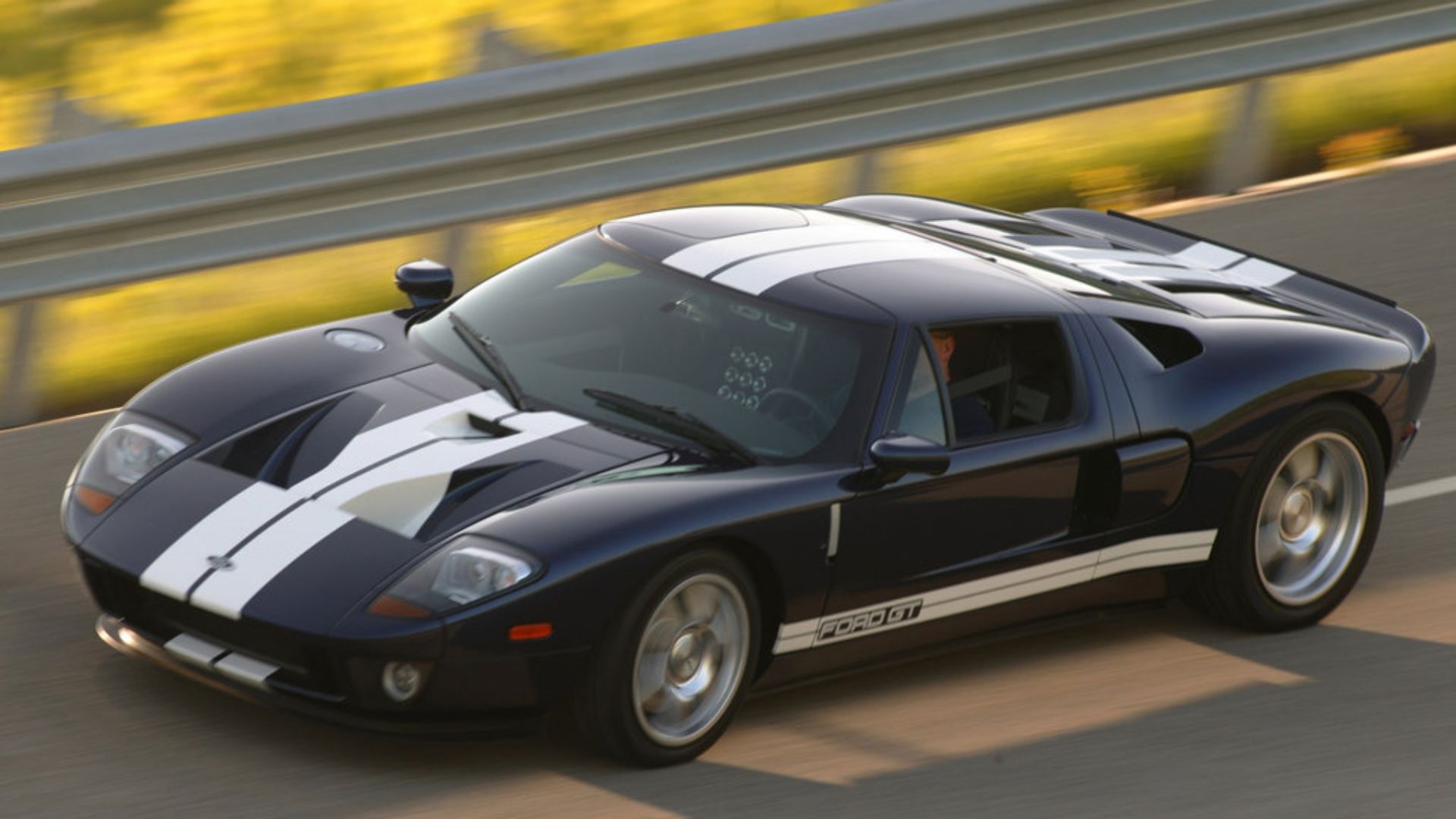 Ford GT Blue and white