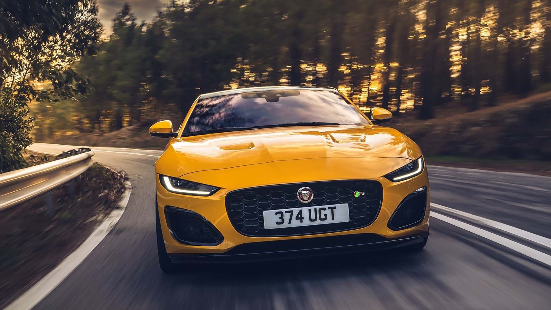 Front view of a 2023 Jaguar F-Type R