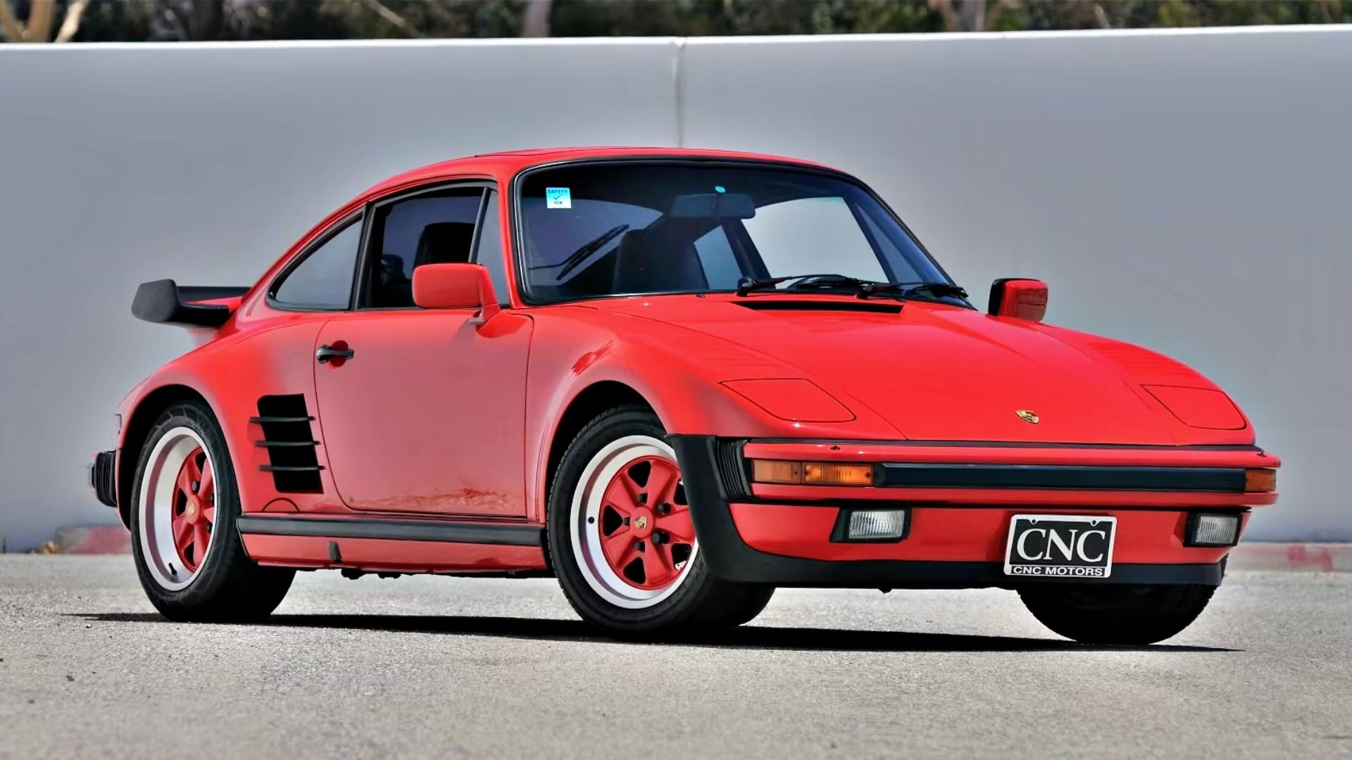 Red 1987 930 Porsche 911