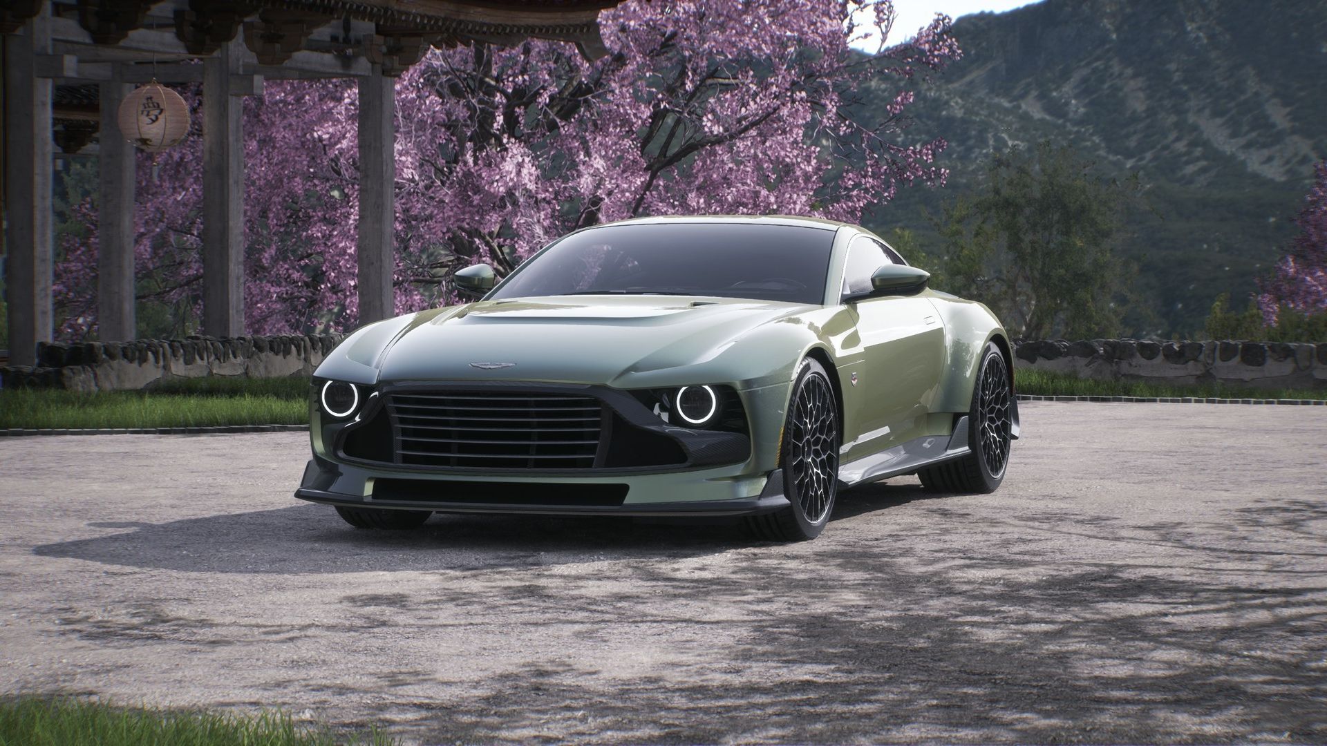 A front 3/4 rendering of the 2024 Aston Martin Valour