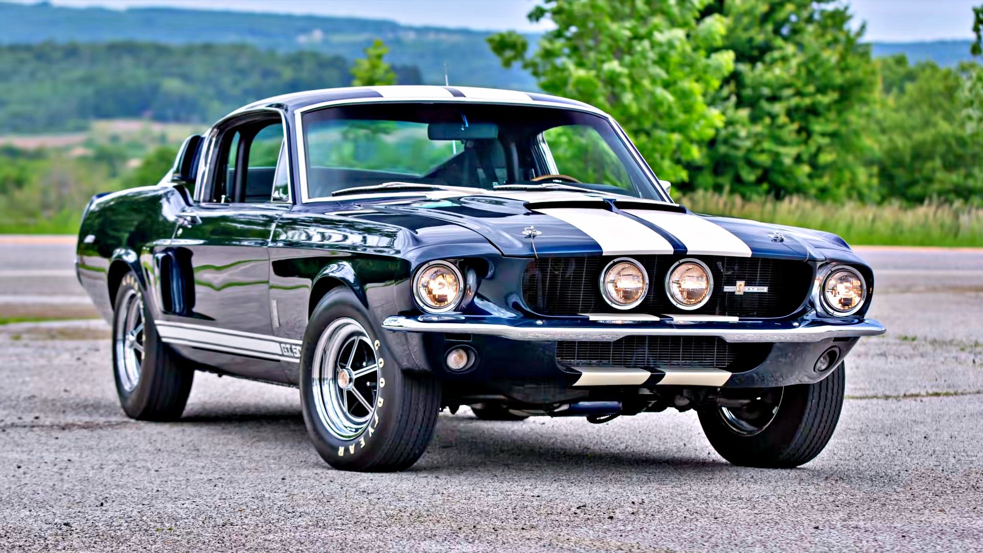 Blue 1967 Shelby GT500 Fastback