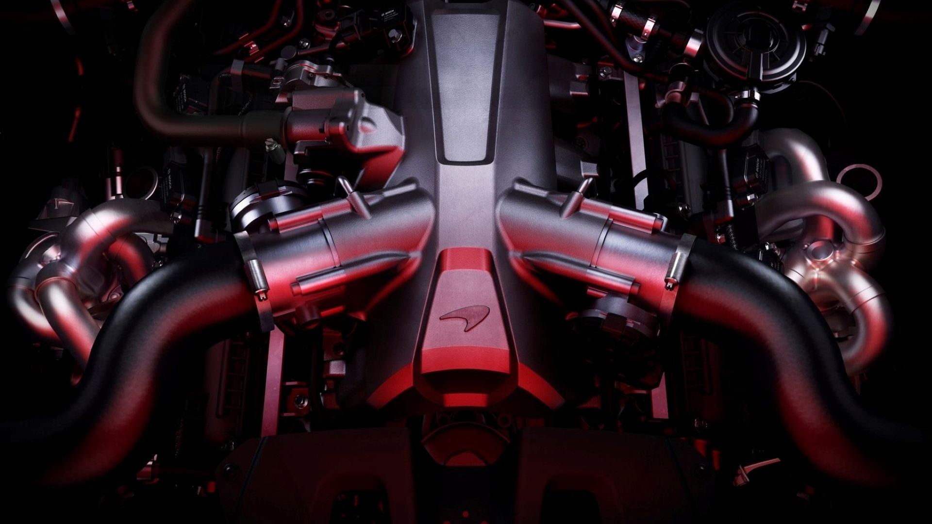 O motor M840T V-8 no McLaren 720S 2018