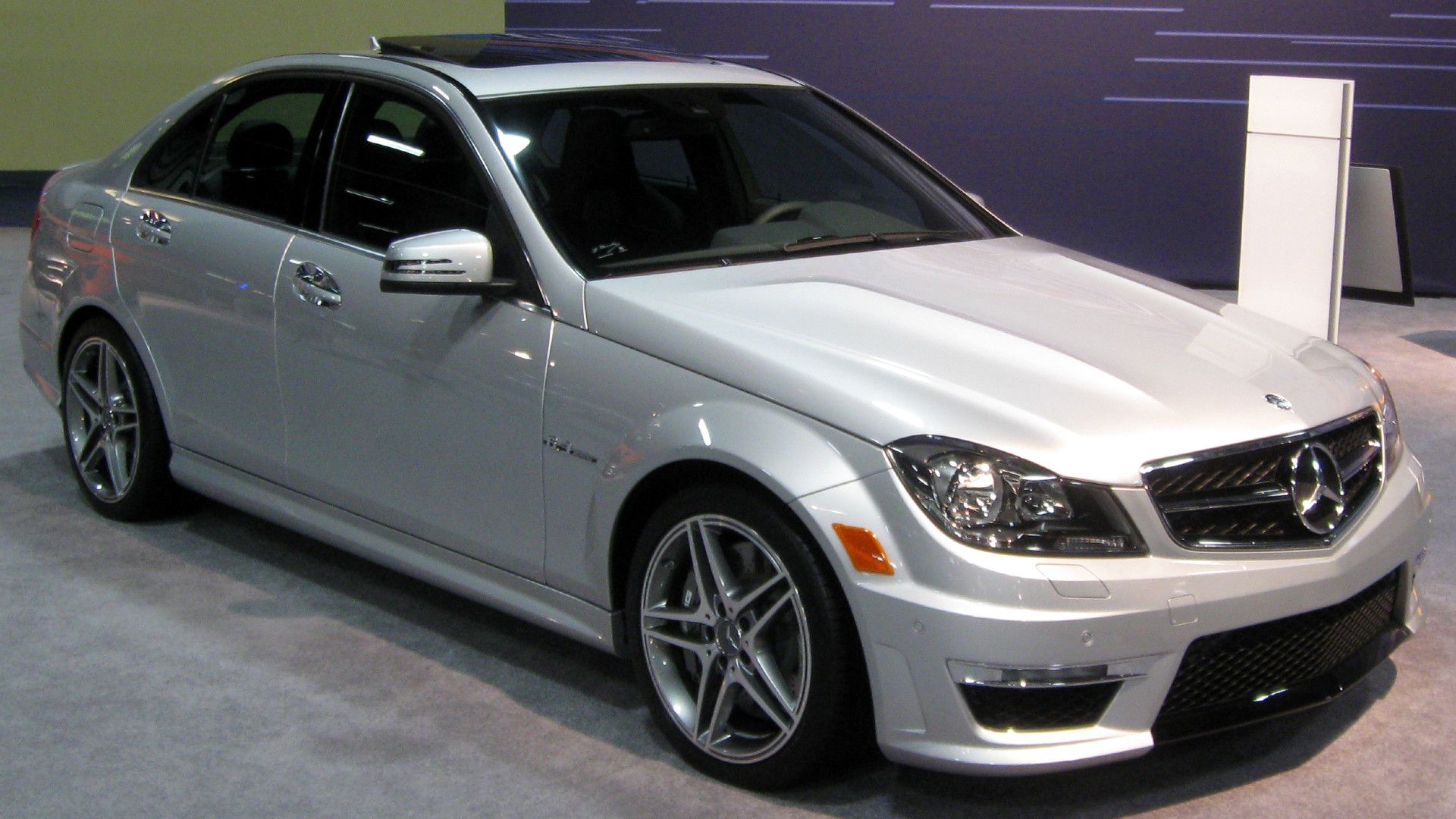 2012 Mercedes-Benz C63 AMG on display