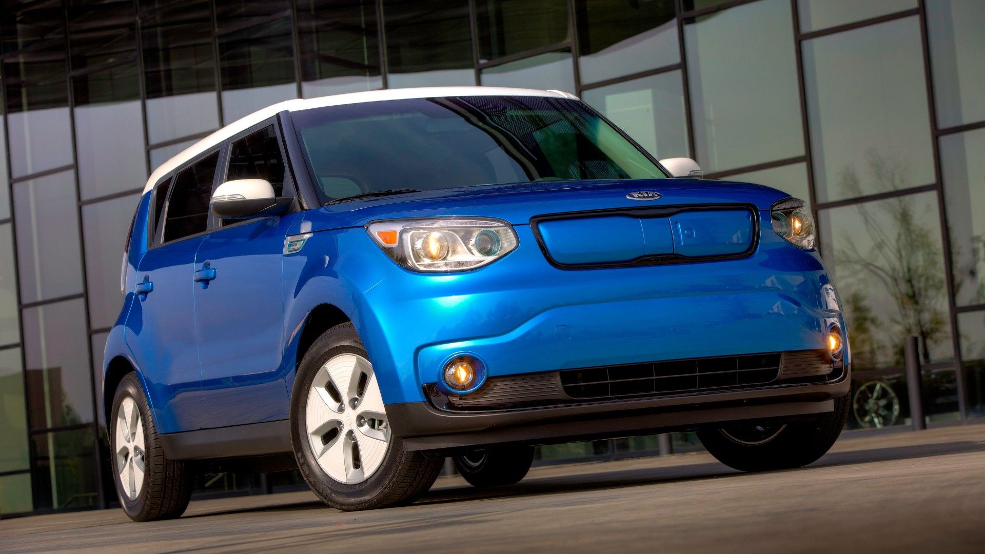 Azul 2015 Kia Soul EV 