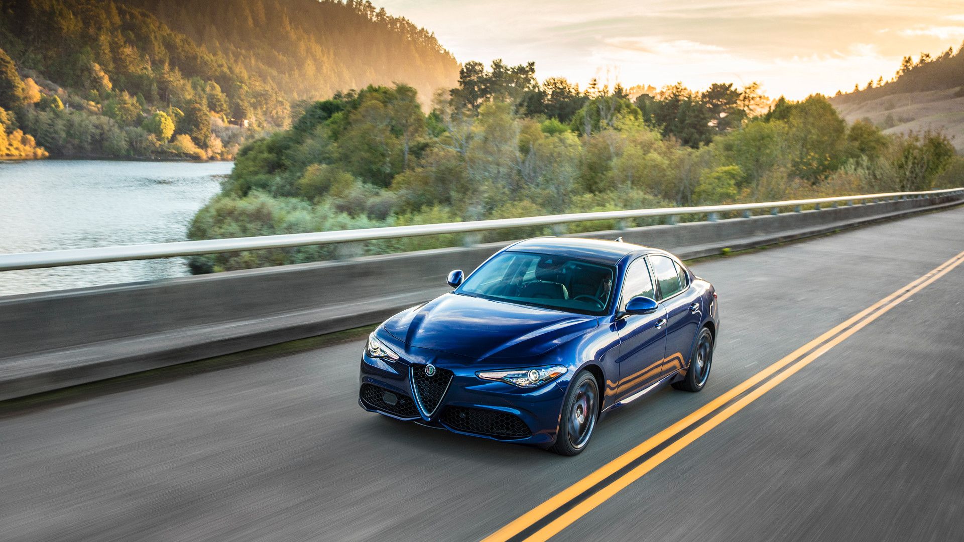 2017 Alfa Romeo Giulia Ti action shot