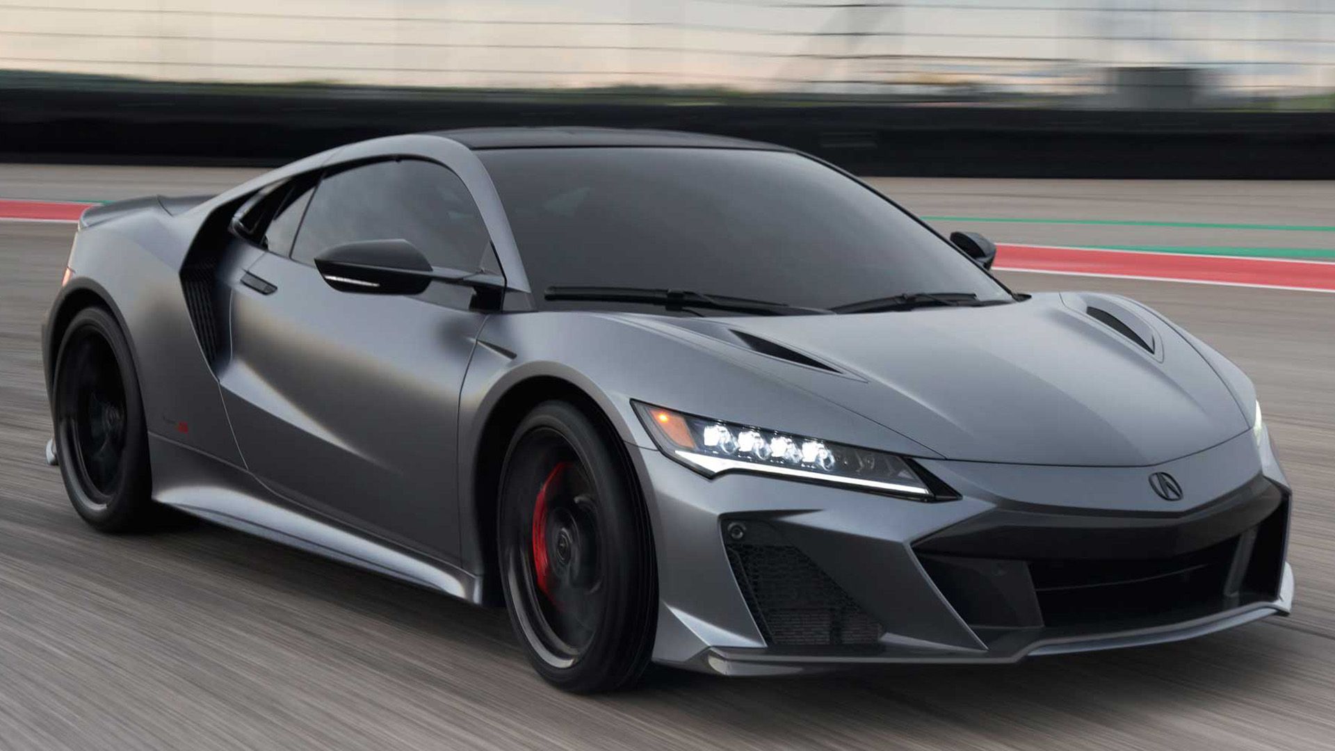 A Matte Grey 2023 Acura NSX Type S