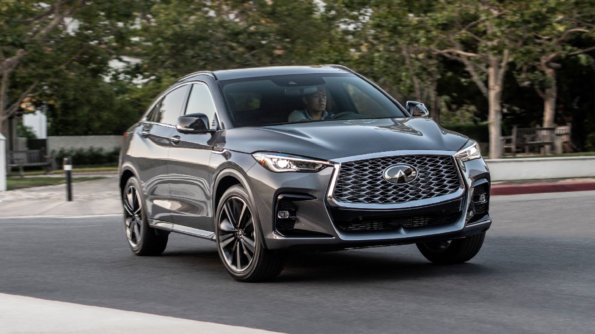 A Grey 2023 Infiniti QX55