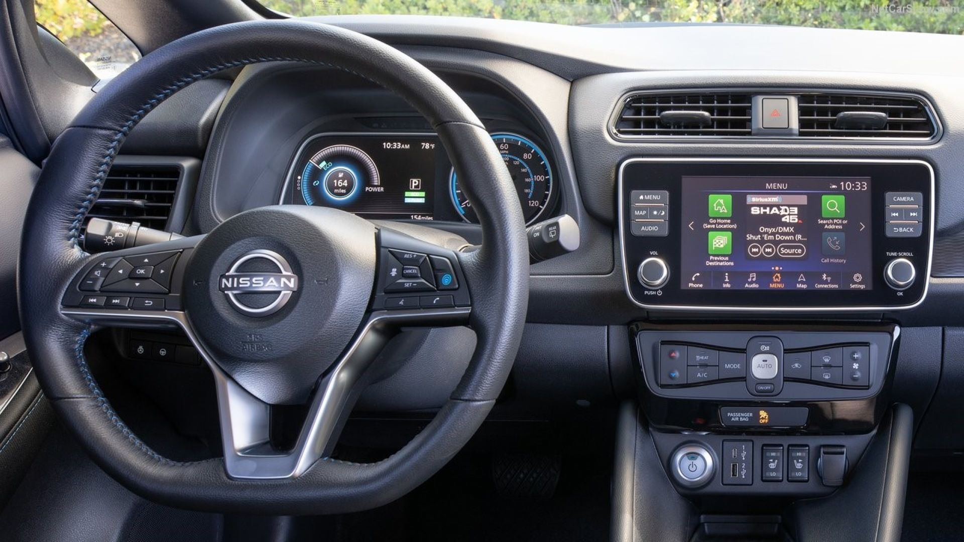 Interior do Nissan Leaf 2023