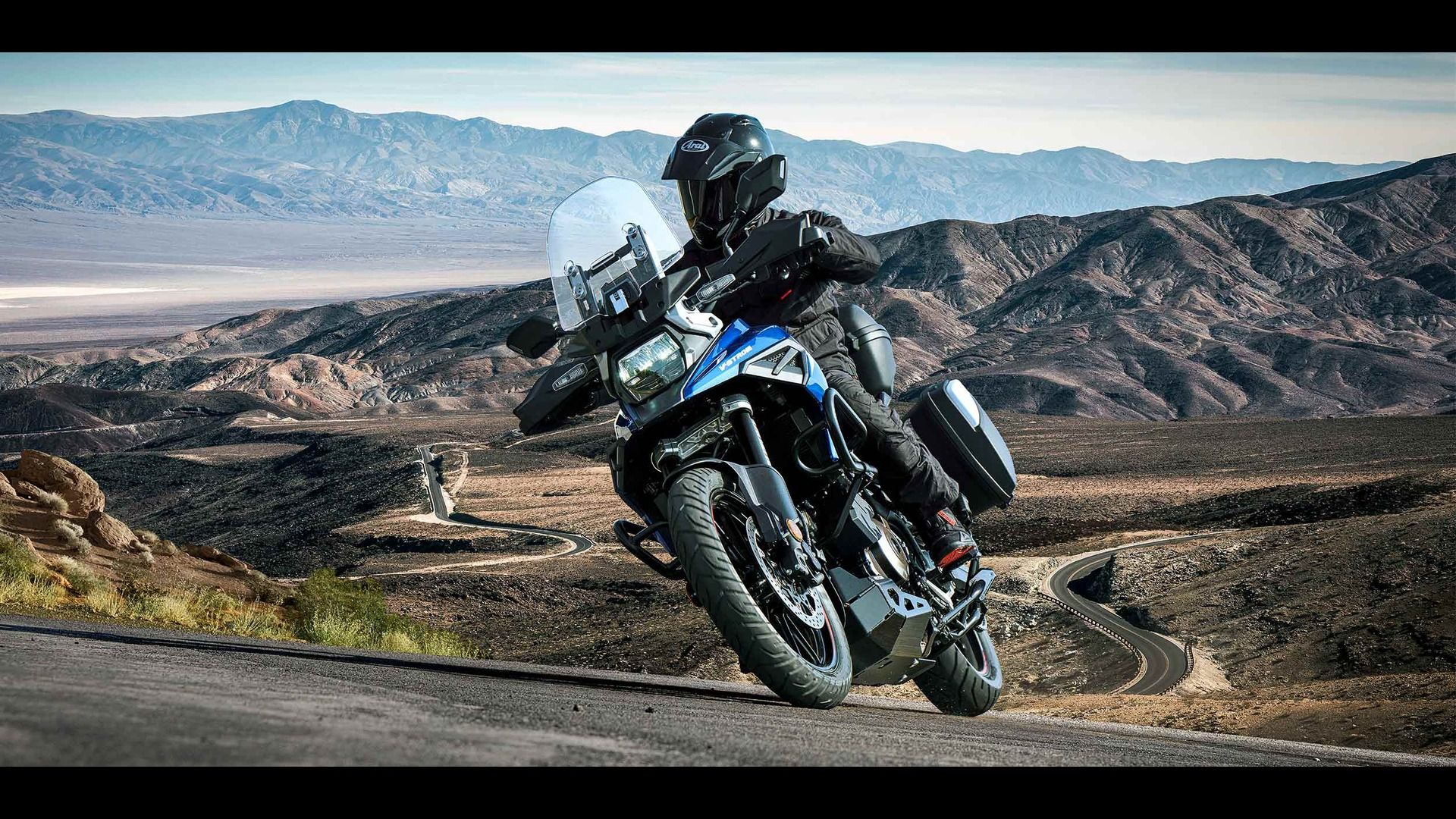 Suzuki V-Strom action shot