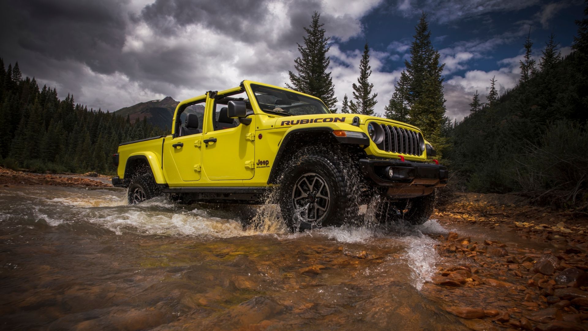 Экшн-снимок Jeep Rubicon X 2024 года