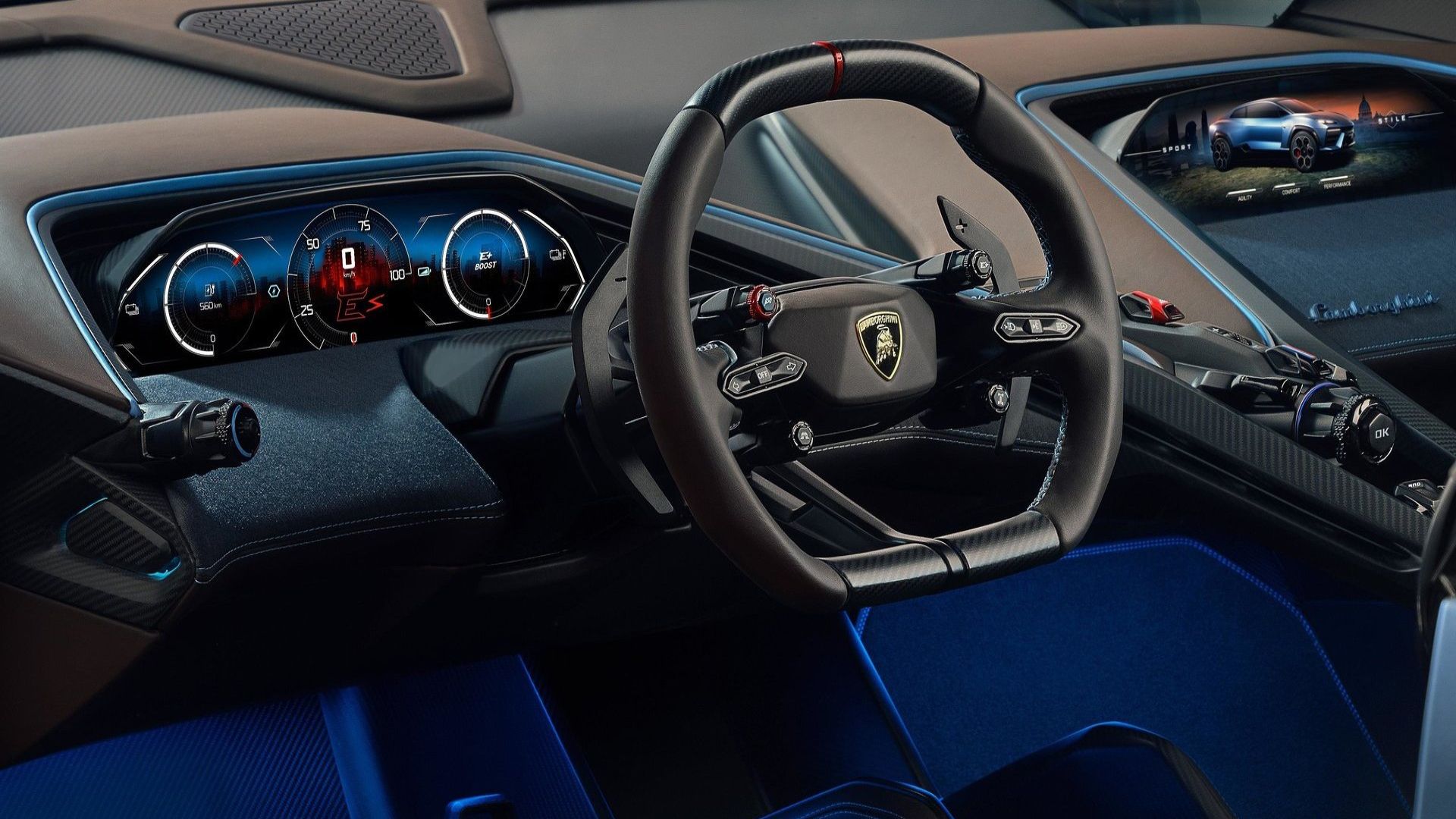 Interior Konsep Peluncur Lamborghini