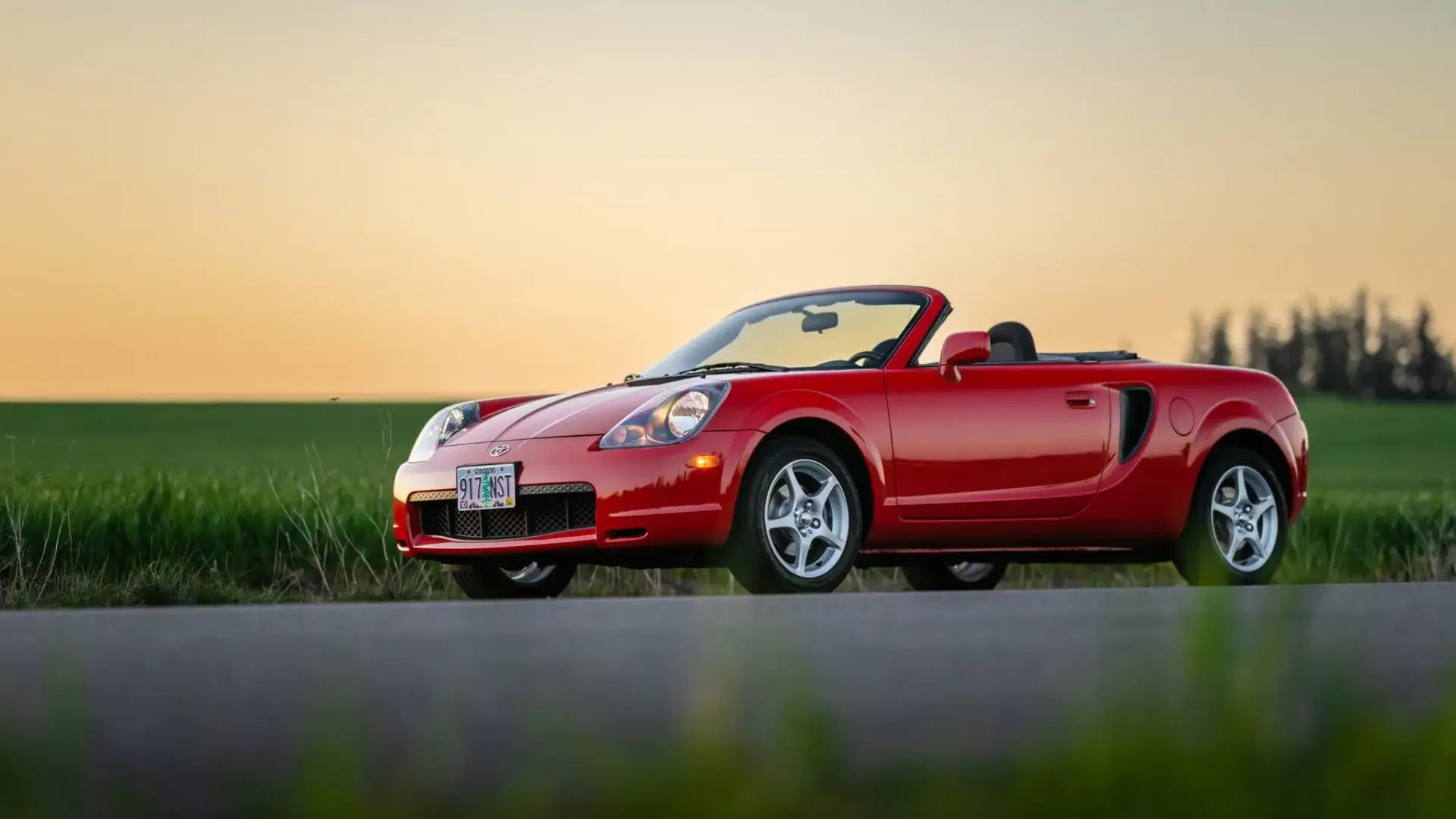 Red Toyota MR2 Spyder