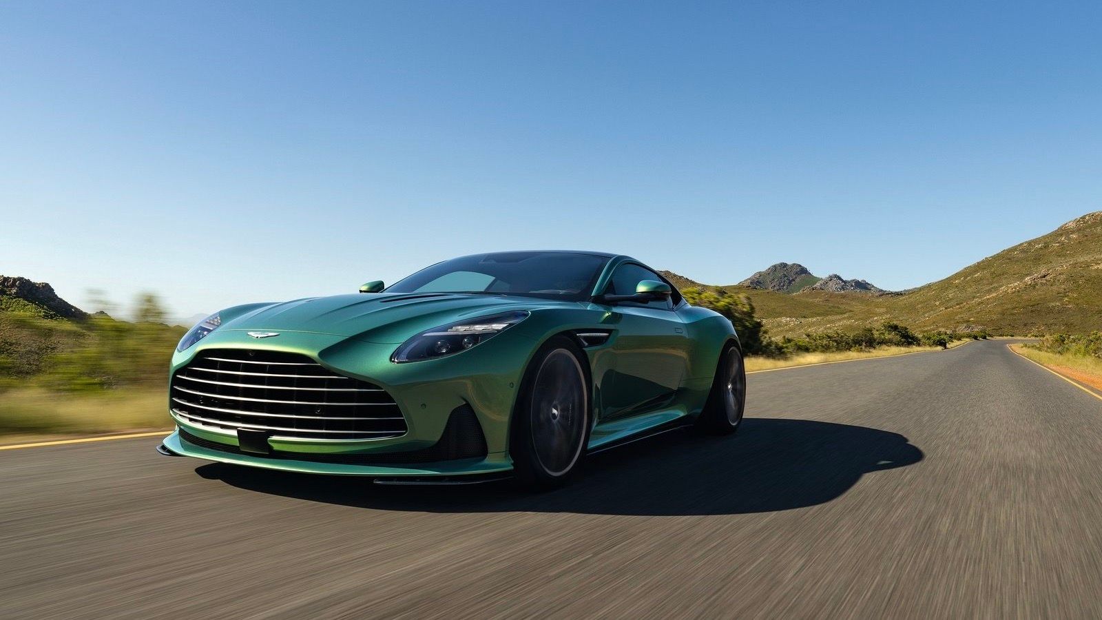 2024 green Aston Martin DB12 