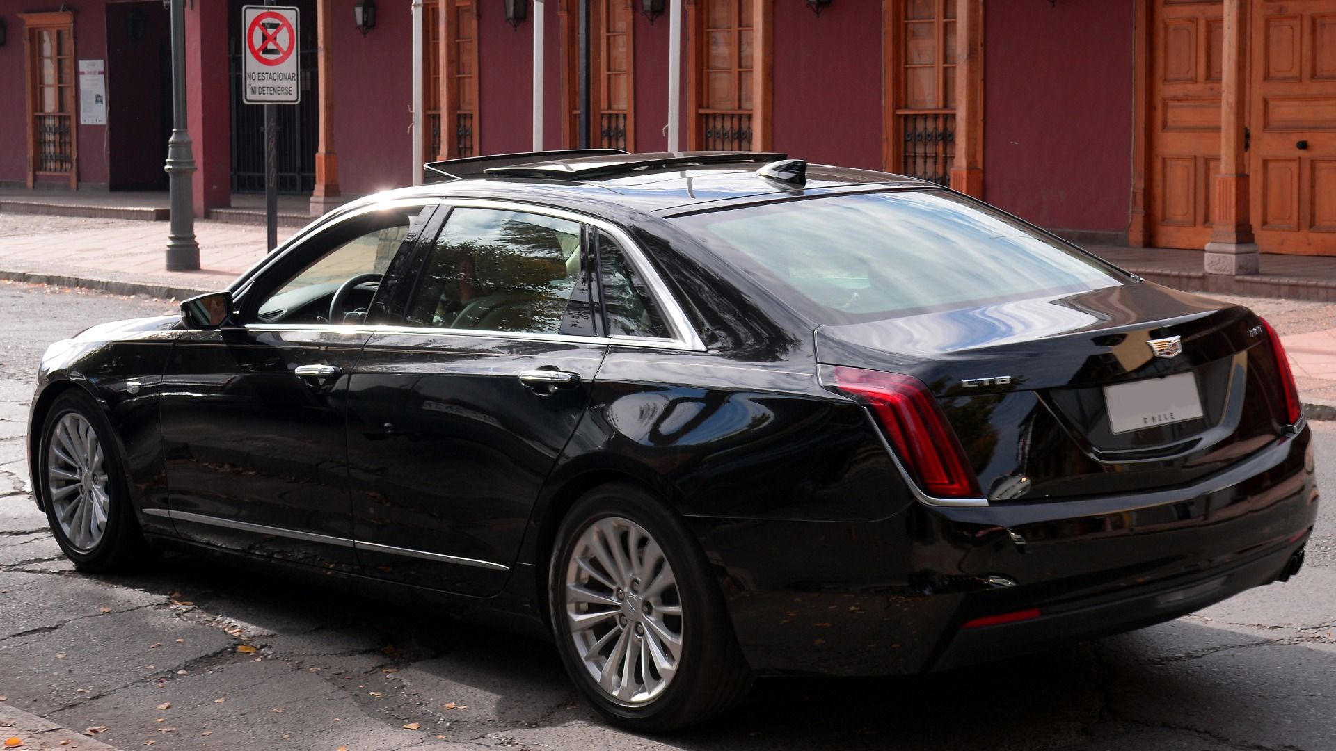 Black 2017 Cadillac CT6 2.0T on a city street