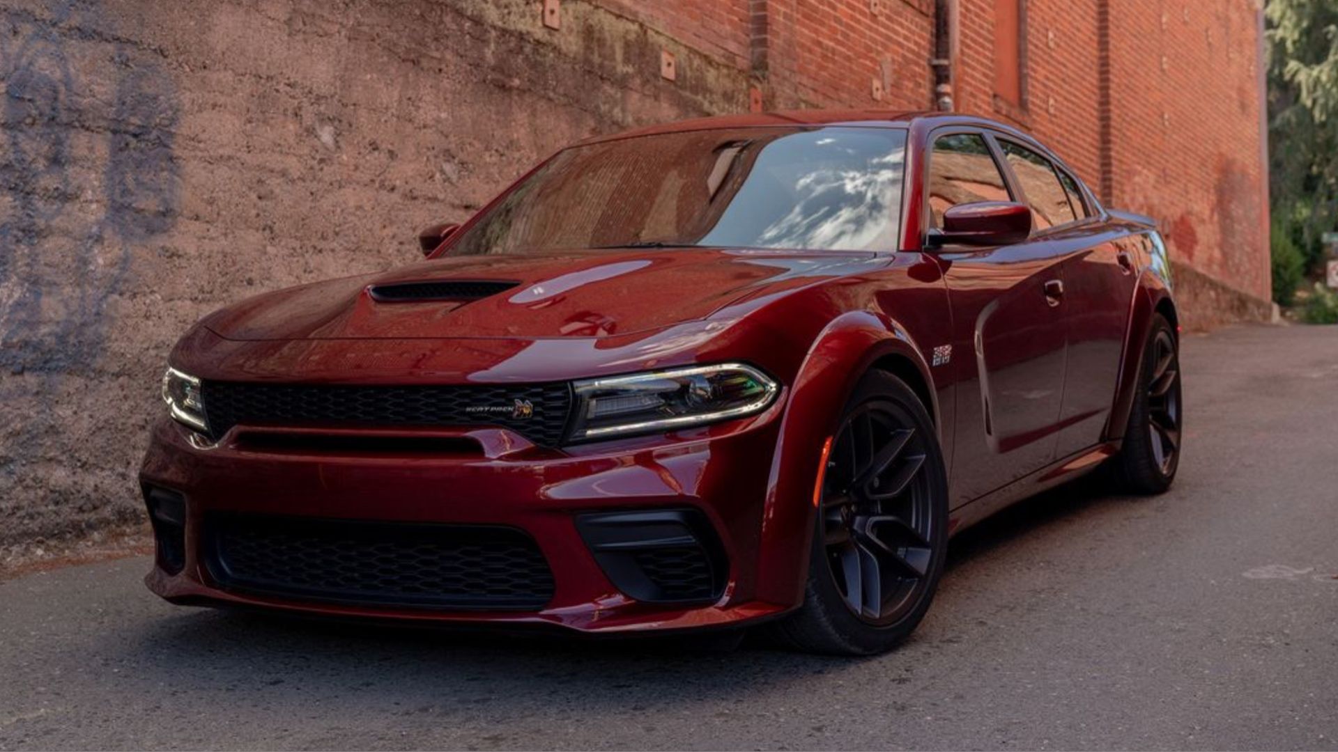 Burgundy Charger Scat Pack Widebody