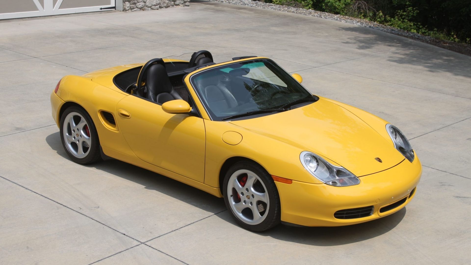 Yellow Porsche Boxster