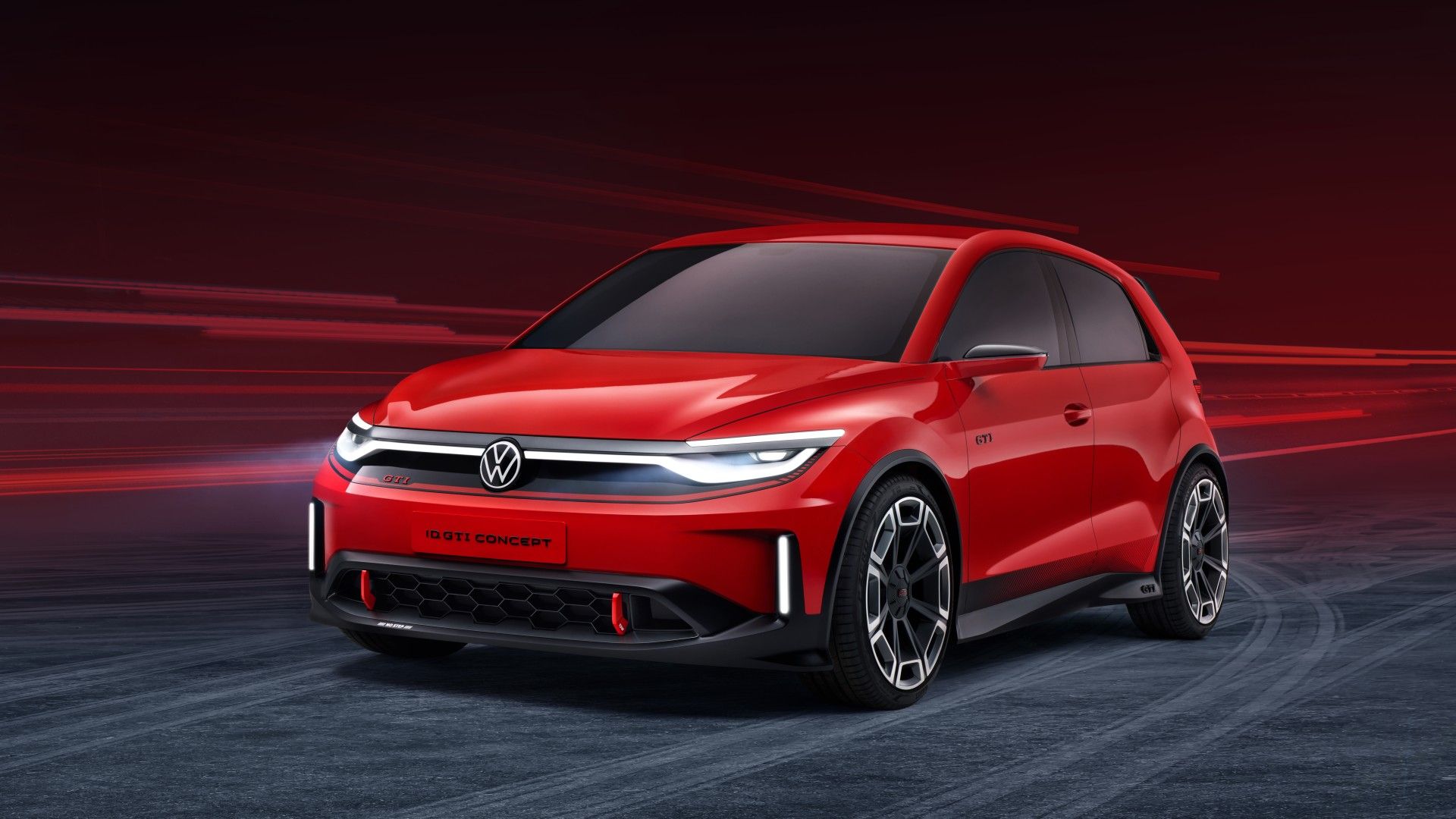 Red Volkswagen ID. GTI Concept