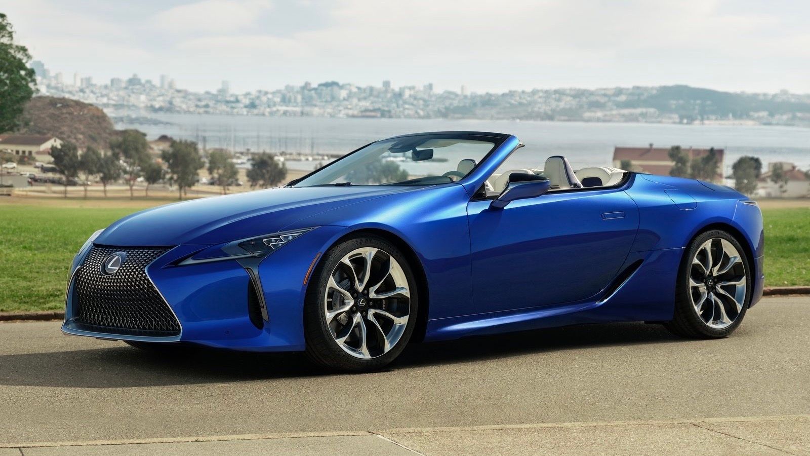 2021 blue Lexus LC500 Convertible 