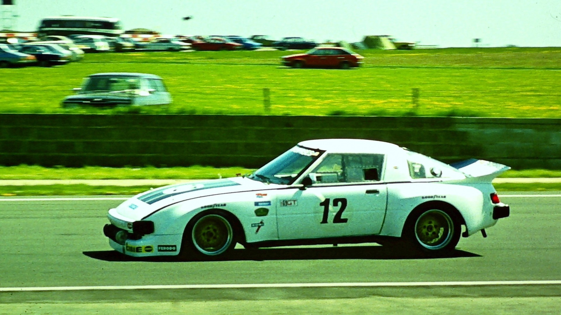 Ernesto Soto, Pierre Honegger και Mark Hutchins #12 Holman Moody Mazda RX-7 στο 1980 Silverstone 6 Hours