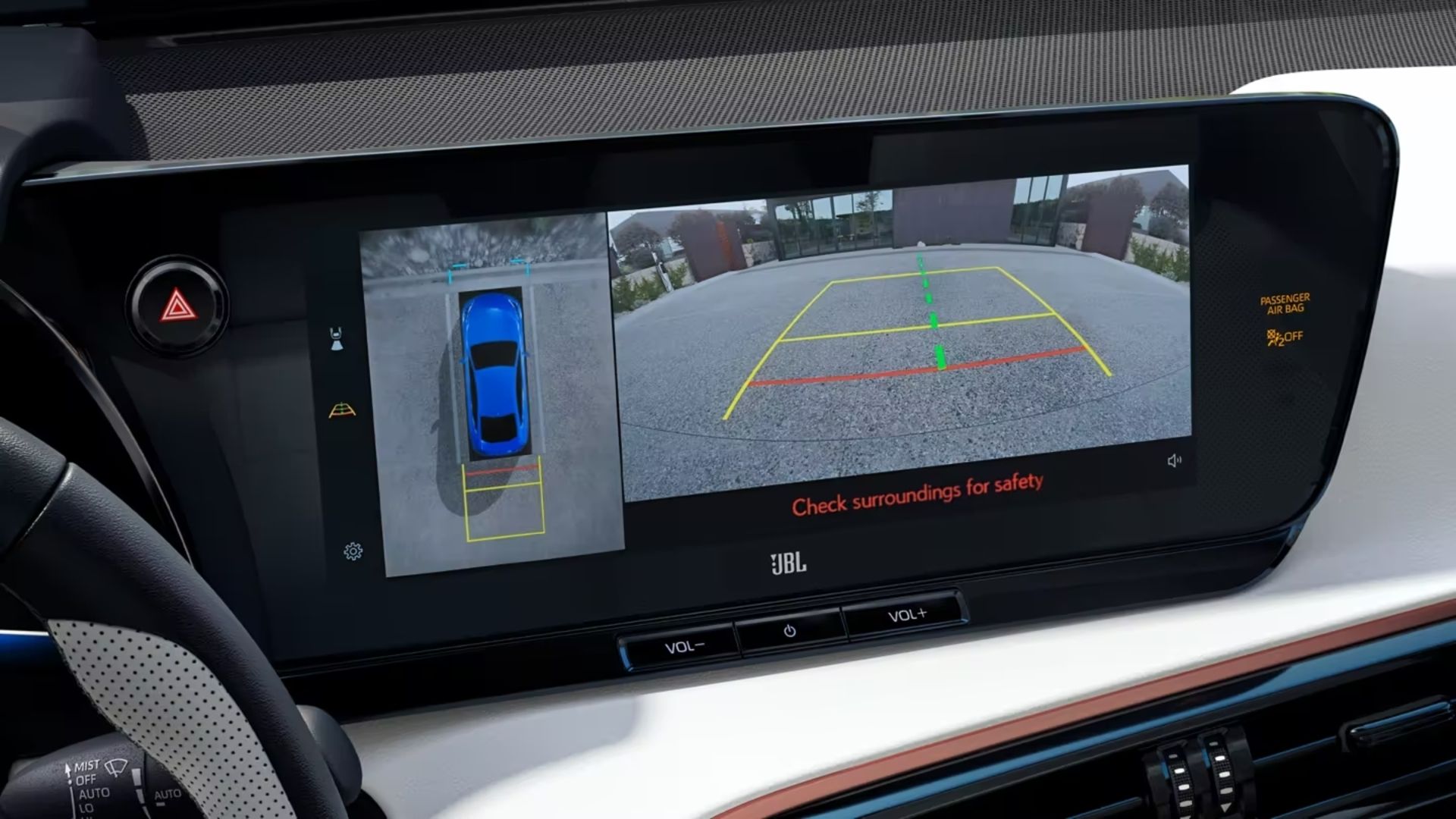 Tela sensível ao toque do Toyota Mirai 2023