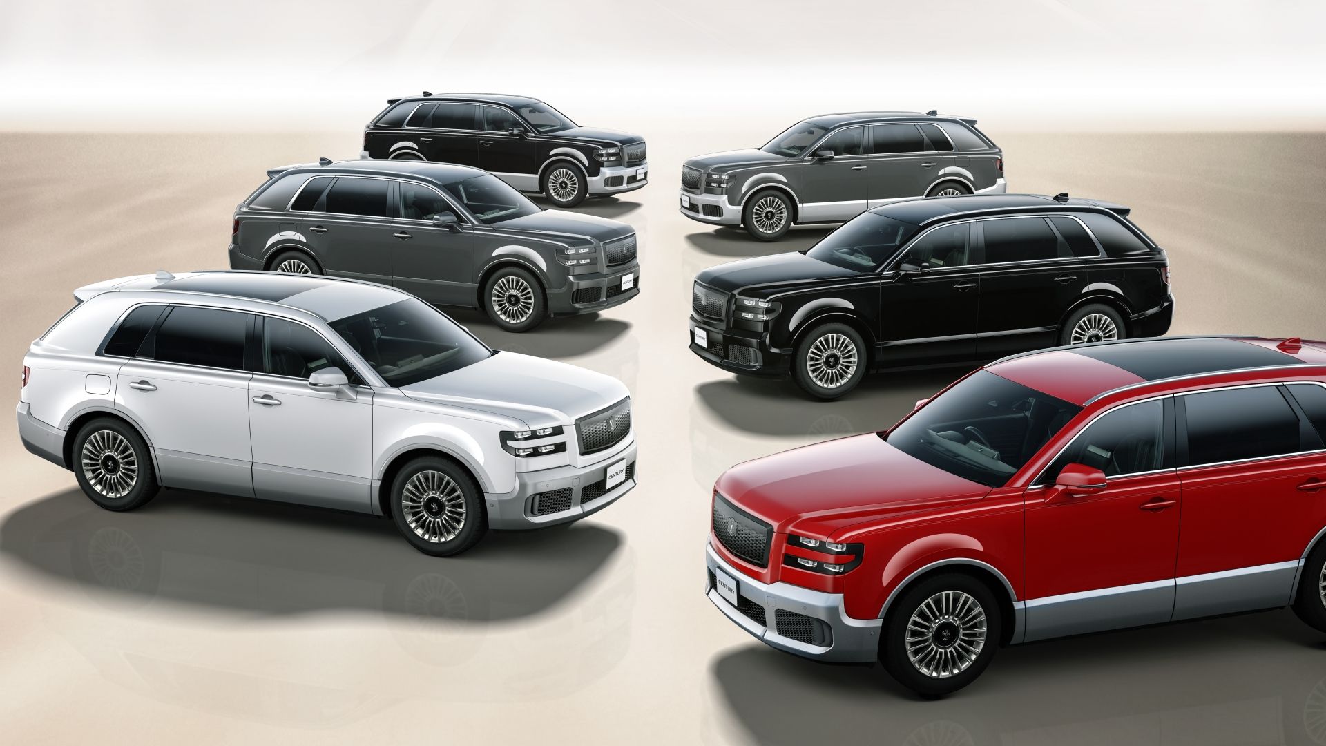 Cores do SUV Toyota Century 2024