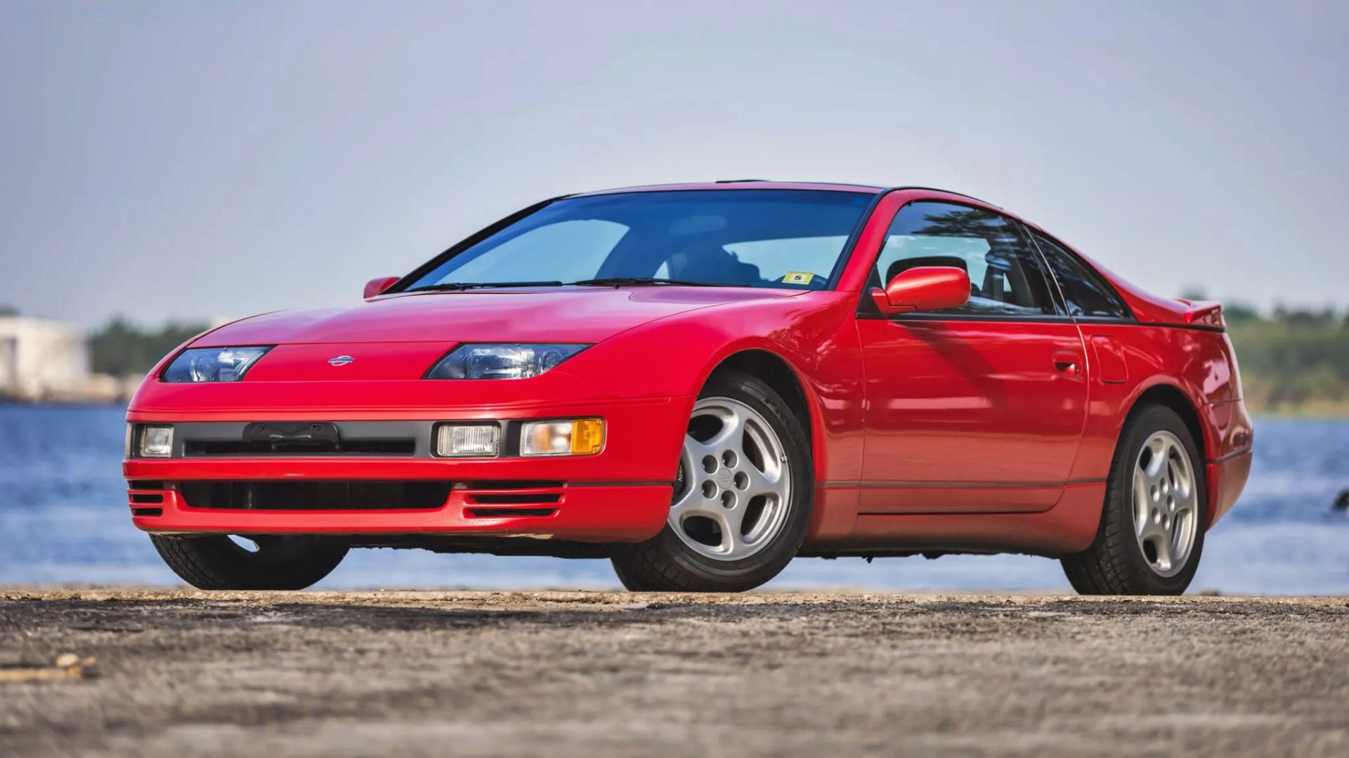 Red 1991 Nissan 300 ZX