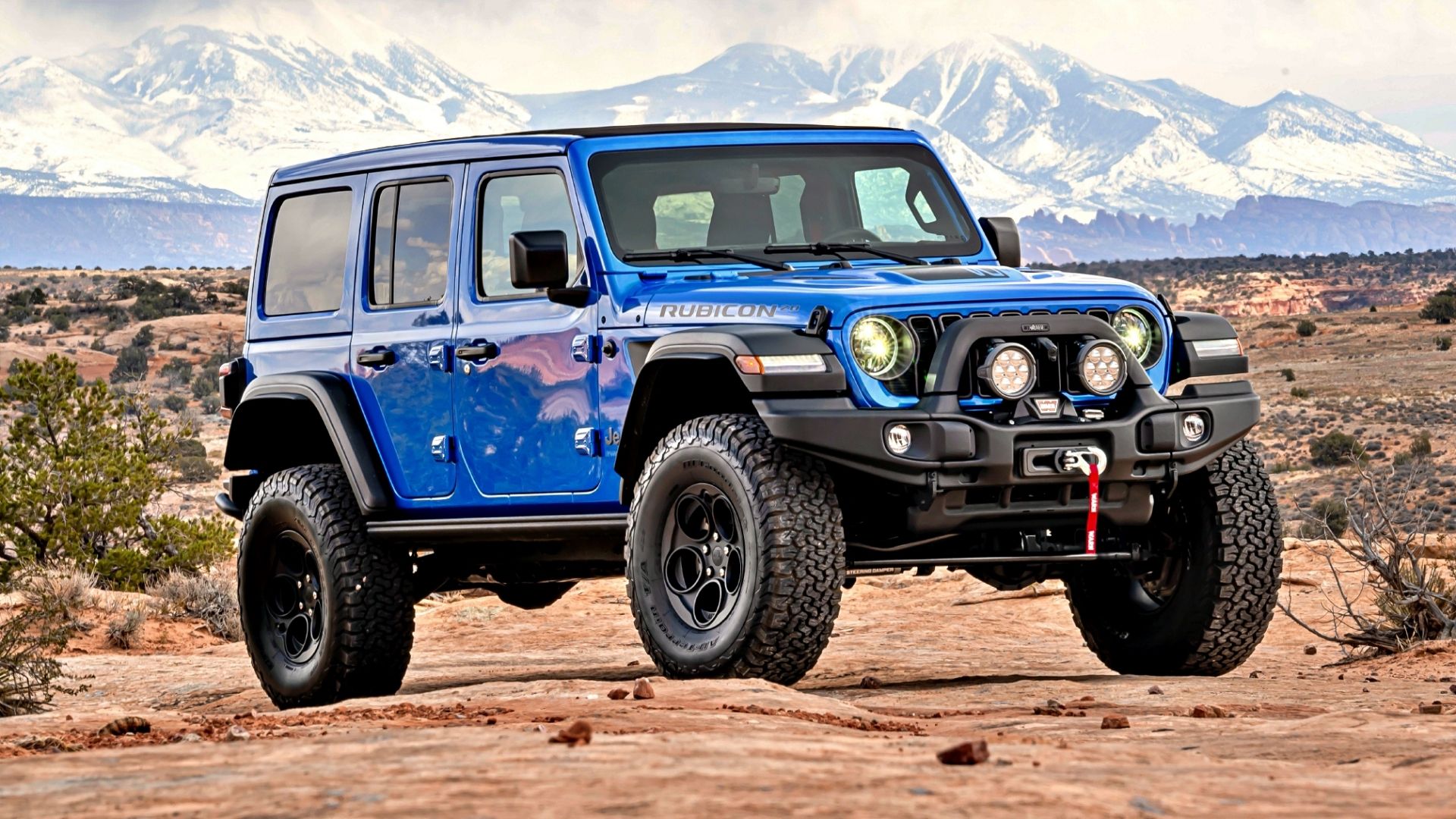 Blue 2023 Jeep Wrangler 4xe