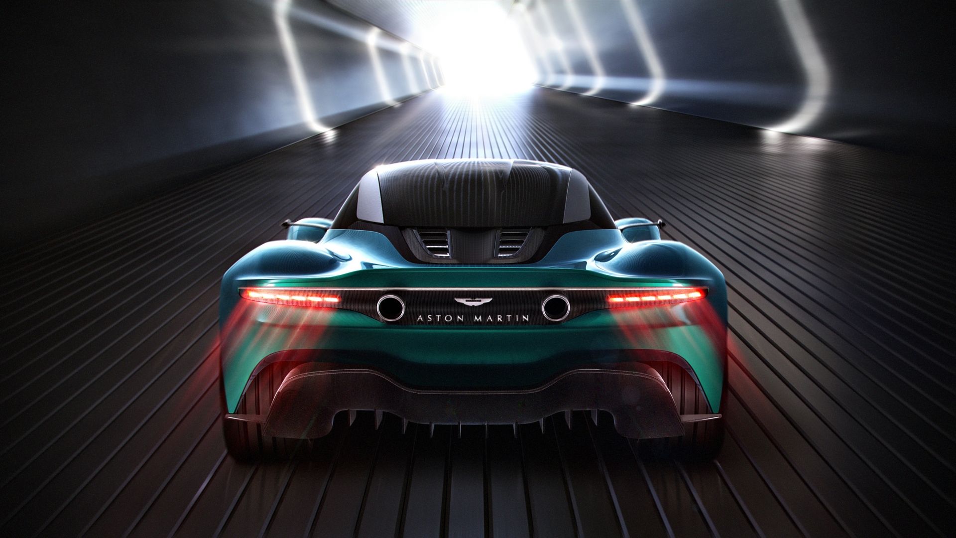 Green Aston Martin Vanquish Vision Concept