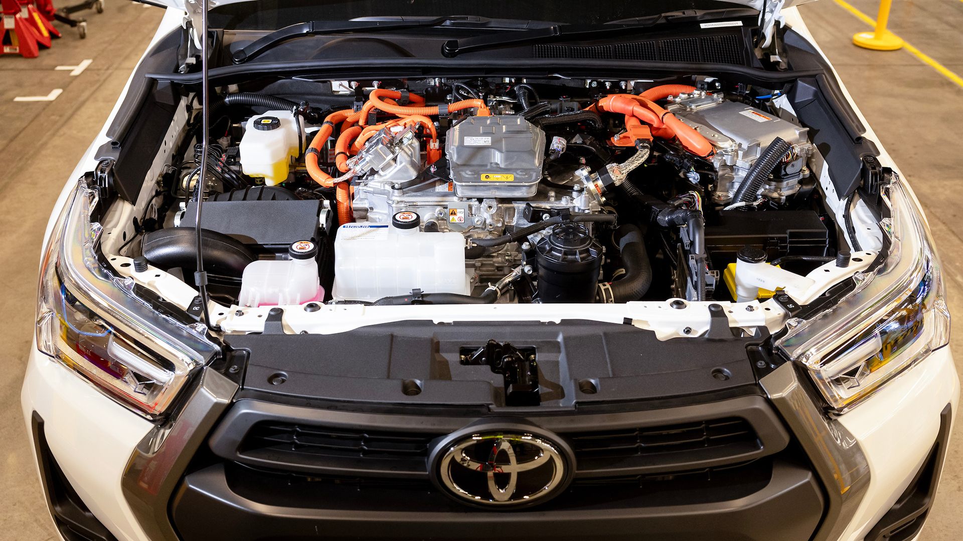 2023 Toyota Hilux Hydrogen prototype, view under the hood