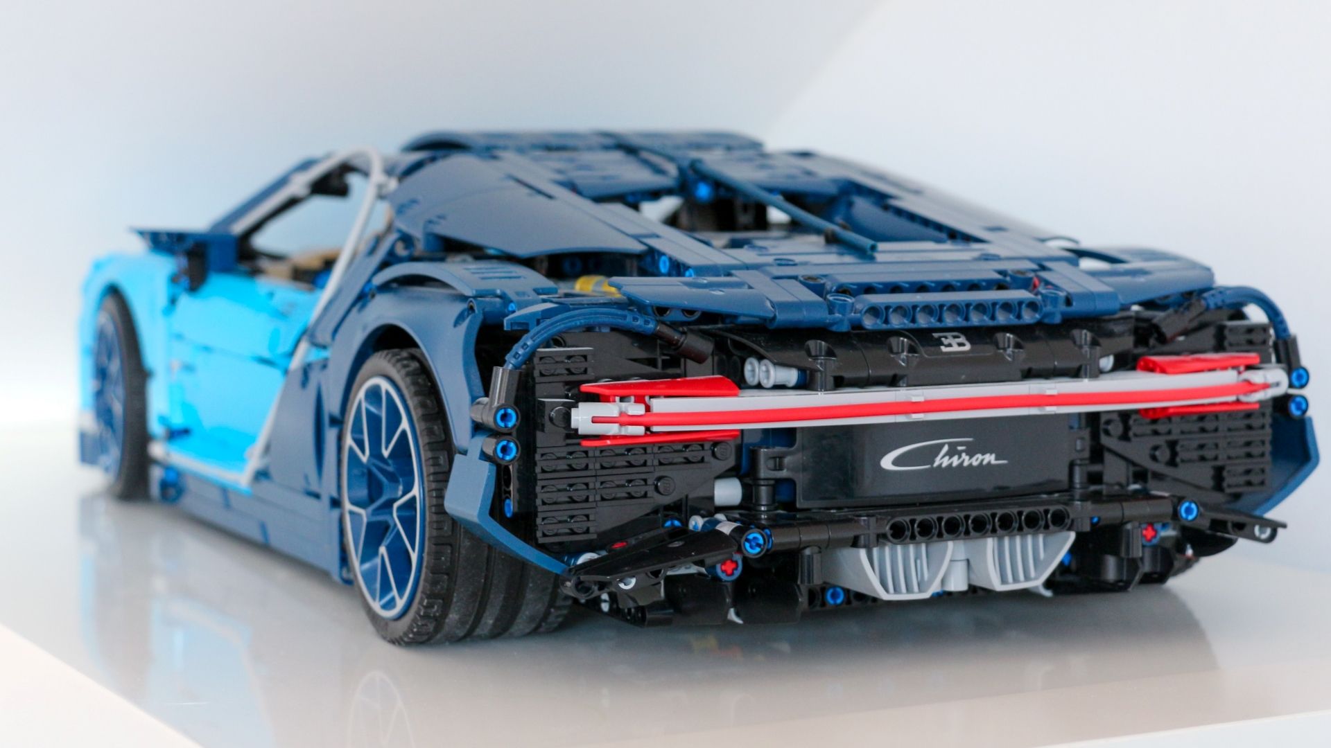 Rear shot of the Lego Bugatti Chiron
