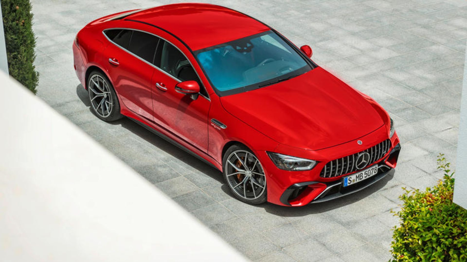 2024 Mercedes-AMG GT63 S E Performance black front top view