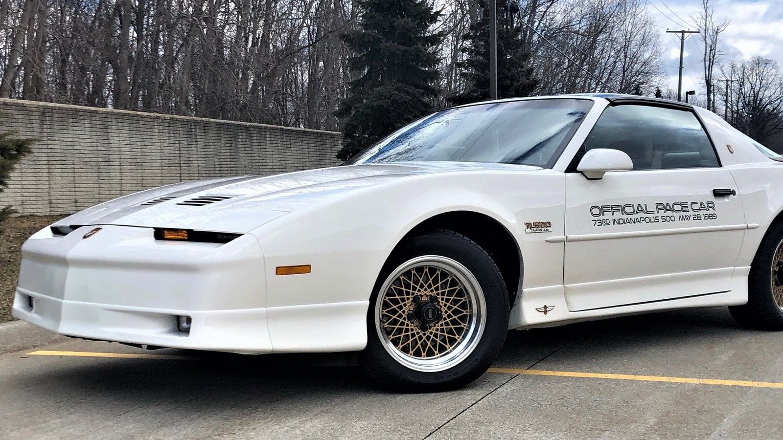 1989 Pontiac Firebird GTA Turbo Trans Am, White Pace Car